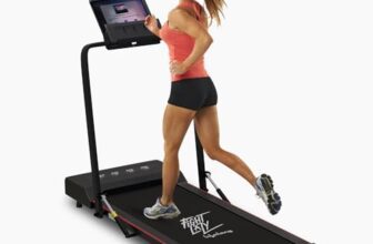 Lifelong Walking Pad Treadmill for Home 2.5Hp Peak Dc Motor- Foldable Under Desk Treadmill-Walking Machine at 8Km/Hr Speed with Led Display-Cardio Equipment for Home Gym 110Kg Capacity(Lltm163),Black