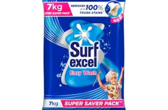 Surf Excel Easy Wash Detergent Powder7 kg | Superfine Washing Powder | Dissolves Easily & Removes Tough Stains | Suitable for all Washing Machines (Pack of 1)