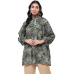 BIBA Women’s Regular Fit Shirt (TPTUNS20789AW24GRN_Green