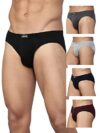 Levi’s Men’s Cotton Modern Regular Fit Solid Brief (Pack of 5) (#011-BRIEF-ASST-P5_Assorted_L)