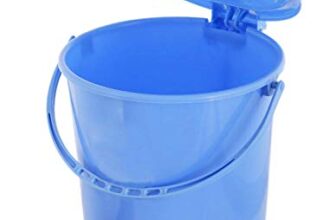 Fun Homes Plastic Dustbin Garbage Bin with Handle (10 Liters, Blue, Fun0294)