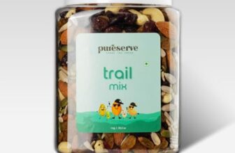 Pureserve Superfood Trail Mix 1kg – Premium Blend of Cashews, Almonds, Raisins, Cranberries, Black Raisins, Pumpkin & Sunflower Seeds
