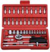 Flipkart SmartBuy High Quality 1/4-Inch Tool Ratchet Wrench Kit Household Socket Set Socket Set(Pack of 46)