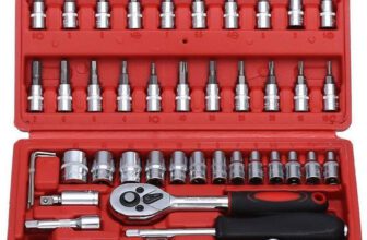 Flipkart SmartBuy High Quality 1/4-Inch Tool Ratchet Wrench Kit Household Socket Set Socket Set(Pack of 46)