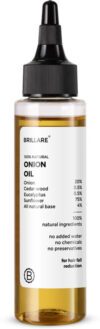 BRILLARE Onion Hair Oil, with Cedar Wood & Sunflower Oil, Hair Fall, 100% Natural Hairoil Hair Oil(100 ml)