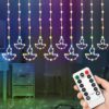 Gesto 10 Diya Curtain Lights – 111 SMD LED Multicolor Fairy Lights with Remote & 8 Flashing Modes | AC Powered Diya Lights for Home,Balcony, Mandir,Pooja Room,Diwali Decoration & Festival Decor(11 Ft)
