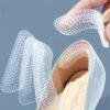 FLASHFOX Shoe Bite Protector Self-Adhesive Silicone Heel Grips Inserts for Loose Shoes | Anti-Slip Heel Pads & Liners | Shoe Snugs for Comfort & Heel Pain Relief for Men & Women – 1 Pair (Heel Liner)
