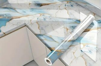 LUME & LIVING Decorative PVC Wall Sticker Roll – 200 x 60 cm Self Adhesive Furniture Wallpaper for Cabinet, Table, Almirah & Interior Surface Renovation (1, 80)