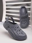action Lightweight Comfortable Cushioned Stylish Men Sandals(Grey , 9)