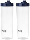Amazon Brand – Solimo Plastic Oil Dispenser, Set of 2 (1 L each), Dark Blue