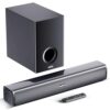 Mivi Fort H120 Soundbar – 120W Home Theatre Sound Bar, 2.1 Channel, 2 in-Built Speakers and 1 External Subwoofer, Multiple EQ & Input Modes, Made in India Sound bar for TV