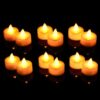 LED Tea Light Candles – Flameless Smokeless Diyas for Navratri, Diwali, Home Decor, Pooja Setup & Festival Gifting – Acrylic Decorative Lights – Battery Operated (6)