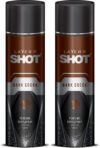 LAYER’R Shot Dark Cocoa Deodorant Spray  –  For Men(240 ml, Pack of 2)