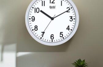 AJANTA Analog 23 cm X 23 cm Wall Clock(White, With Glass, Standard)