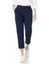 Amazon Essentials Women’s Mid-Rise Slim-Fit Cropped Tapered Leg Khaki Pant, Navy, M