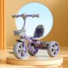 Lifelong Trike Cycle for Kids Cycle 2-5 Years – 3 Eva Wheels, Bell & Basket for Toys -Durable Tricycle 30Kg Capacity,Lavender & Grey,Lavender & Grey