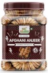 Nutri Cravers Premium Afghani Anjeer 500gm | Handpicked Dried Figs | Natural Sun-Dried Figs | Soft & Juicy Dry Fruit | Rich Source of Vitamins Dietary Fiber | Ideal for Festive Gifting | Jar Pack
