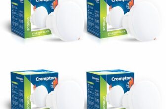 Crompton Domestic Recess LED Deep Cut Down Lighter Star Deep Glaze 6W (Blue, Pack of 4)