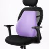 Sleepsia Back Support for Office Chair 1 Year Warranty Lumbar Support for Office Chair, Car Seat Back Support, Memory Foam Pillow (Memory Foam, Lavender)
