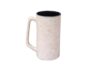Caffeine Handmade Ceramic White Matte Milk Mug (Set of 1)