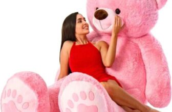 vtb retail stuffed toys 4 feet pink teddy bear / high quality / love teddy For girls valentine & Anniversary gift / cute and soft teddy bear -122 cm (Pink)  – 48 inch(Pink)