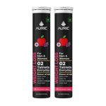 Auric Get Slim Effervescent | 40 Tablets Power of Green Coffee, Green Tea, Grape Seed & Garcinia Cambogia | For Men & Women
