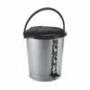 Nayasa Army Pedal Bin- 11.5 Ltrs | Dustbin with Lid | Garbage Waste Bin with Handle | For Kitchen -Bathroom | Strong & Durable | Black