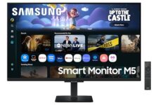 Samsung 32″ (80cm) M5 Smart Monitor with Smart TV Experience|FHD 1920 x 1080|Screen Mirroring TV Plus|Speakers|Adaptive Sound|Wi-Fi|HDMI|Bluetooth|LS32FM500EWXXL|Black