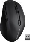 ZEBRONICS Zeb-Charm, Wireless Mouse, Mode Switch Button, (Metallic Black) Wireless Ambidextrous Optical Mouse  with Bluetooth(2.4GHz Wireless, Bluetooth, Metallic Black)