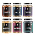 Nature Purify Dry fruits Combo 1.5 kg (Almond, Cashew, Apricot, Black Raisins, Amla & Mixed Nut) – Premium Combo