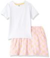 Clotth Theory Girls 100% Cotton Half Sleeves T-Shirt with Shorts | Day wear Set| Nightwear Set| Summer Set
