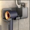 RADEYA Plastic Hair Dryer Wall Holder – Space-Saving Organizer for Hair Styling Tools (1 Piece)