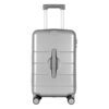 Mewtour 29 Inch Silver Hardside Spinner Luggage with 360° Rotate Double Wheels, ABS Material, Inside Handle Lock and Inside TSA Lock Suitcase