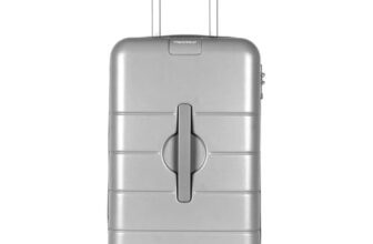 Mewtour 29 Inch Silver Hardside Spinner Luggage with 360° Rotate Double Wheels, ABS Material, Inside Handle Lock and Inside TSA Lock Suitcase
