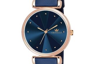 CRESTELLO Blue Silicone Strap Analog Wrist Watch for Women (Blue Dial) | CR-CK137-BLUE