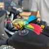 RLYBL Flying Bird Car & Bike Decoration with Flapping Wings | Creative Wind-Powered Bird Ornament for Car Side Mirror, Hood, Scooter & Motorcycle | Weatherproof Vehicle Decor (Multicolor, Pack of 1)