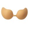 DRAKIO Silicone Stick On Bra with Front Clasp Closure, Strapless Backless Adhesive Bra for Deep Neck Dresses Multicolour