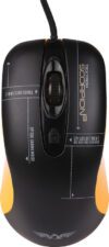 Armaggeddon SCORPION-3 Wired Ambidextrous Optical  Gaming Mouse(USB 2.0, Black, Orange)