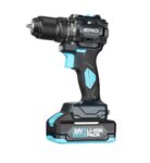 KEPAQI® BSD-2010 Cordless Brushless Drill Driver with 2×2.0Ah Batteries, 55Nm Torque, 2-Speed, 10mm Chuck, Adjustable Speed, Battery Indicator, Rubber Grip Handle