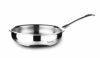 Crystal TriPro -Triply Stainless Steel Fry Pan – 26 cm (Induction Bottom), Silver (CTP-FRP-004)