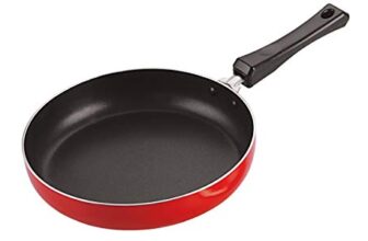 Nirlon Non Stick Aluminium FryPan/Frying pan/Pasta Pan 22cm Diameter Without Lid (Compatible with All Gas & stovetops Only) |26mm Classic_FP11