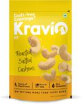 Kravio Roasted Crunchy Salted Cashew Nuts, Healthy Snacks Protein Dry Fruits(200 g)