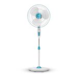 Havells Gatik Pro 400mm Pedestal Fan| 120 Ribs Guard for Safety| Smooth Oscillation| Heavy Base| ISI Marked | 2 Year Warranty | Blue