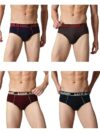 Lux Classic Men’s Brief – Value Pack | 100% Cotton V Shape Underwear | Comfortable Lux Brief Pack of 4 (Color May Vary) O/E-80cm