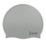 Cockatoo SC01 Rubber Swimming Cap for Adults, Swimming Cap for Men & Women, Grey