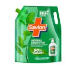 Savlon Herbal Sensitive Germ Protection Liquid Handwash Refill Pouch, 1.3L ph Balanced