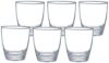 Amazon Brand – Solimo MEA Whisky Glass Set, 380ml, Set of 6, Transparent