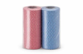 Kitchen Cleaning Wipes Roll 80 pulls Per Roll – Reusable Wavy-Pattern Sheets for Household Surface Wiping (Multiple Colours) (Pack Of 2, 160 Pulls)