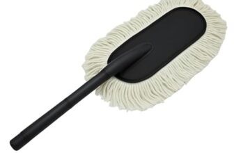 Car Duster Brush with Microfiber Head and Handle, 27 Inch Length