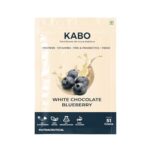 KABO 25g Yeast & Plant Protein Powder | 60+ Superfoods & 26 Vitamins & Minerals, Probiotics for Men & Women | India’s First 3-in-1 Healthy Drink | White Chocolate Blueberry Flavour | 1 Pack (51g)